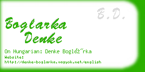 boglarka denke business card